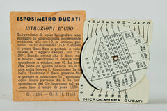 Ducati Microcamera MX 1203 Belichtungsmesserrechner exposure meter calculator CE11487