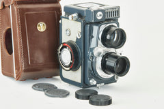 Yashica 44 LM w.Yashinon 3,5/60mm w, Telelens Case Strap and Cap CE11039