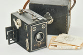 Baldy Micky-Rollbox "Mickyrelle" Zweiformat * box camera 4x6.5 w.case