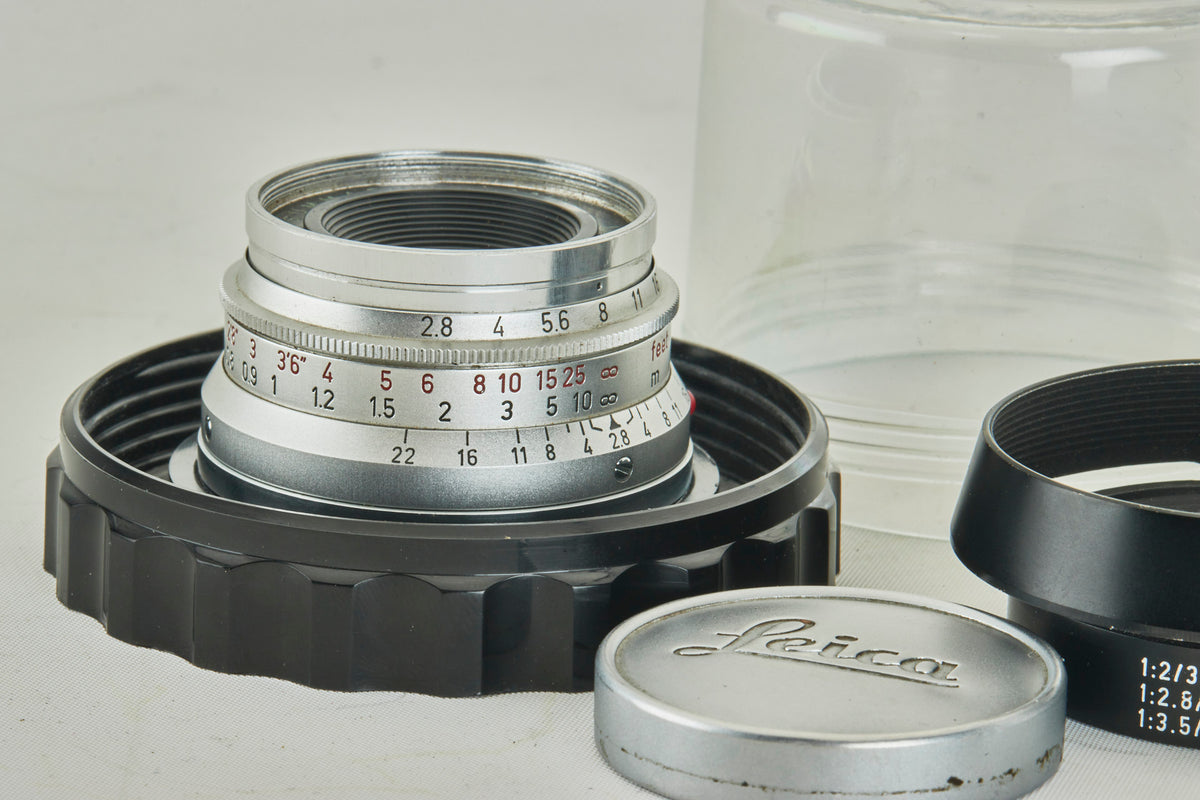 Leitz Leica Summaron 2,8/35mm double 39mount M-mount and M39-mount cap hood  CE 11486