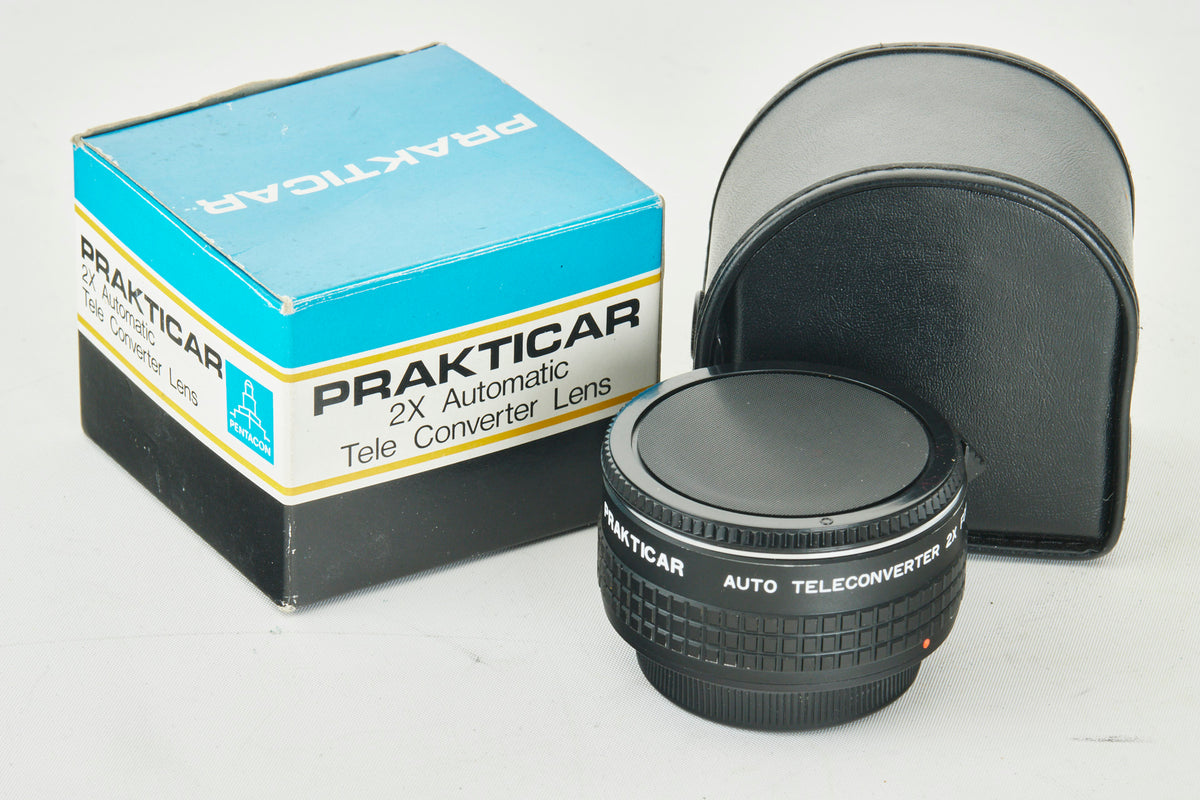 Prakticar 2X Automatic Tele Converter Lens OVP New CE11018