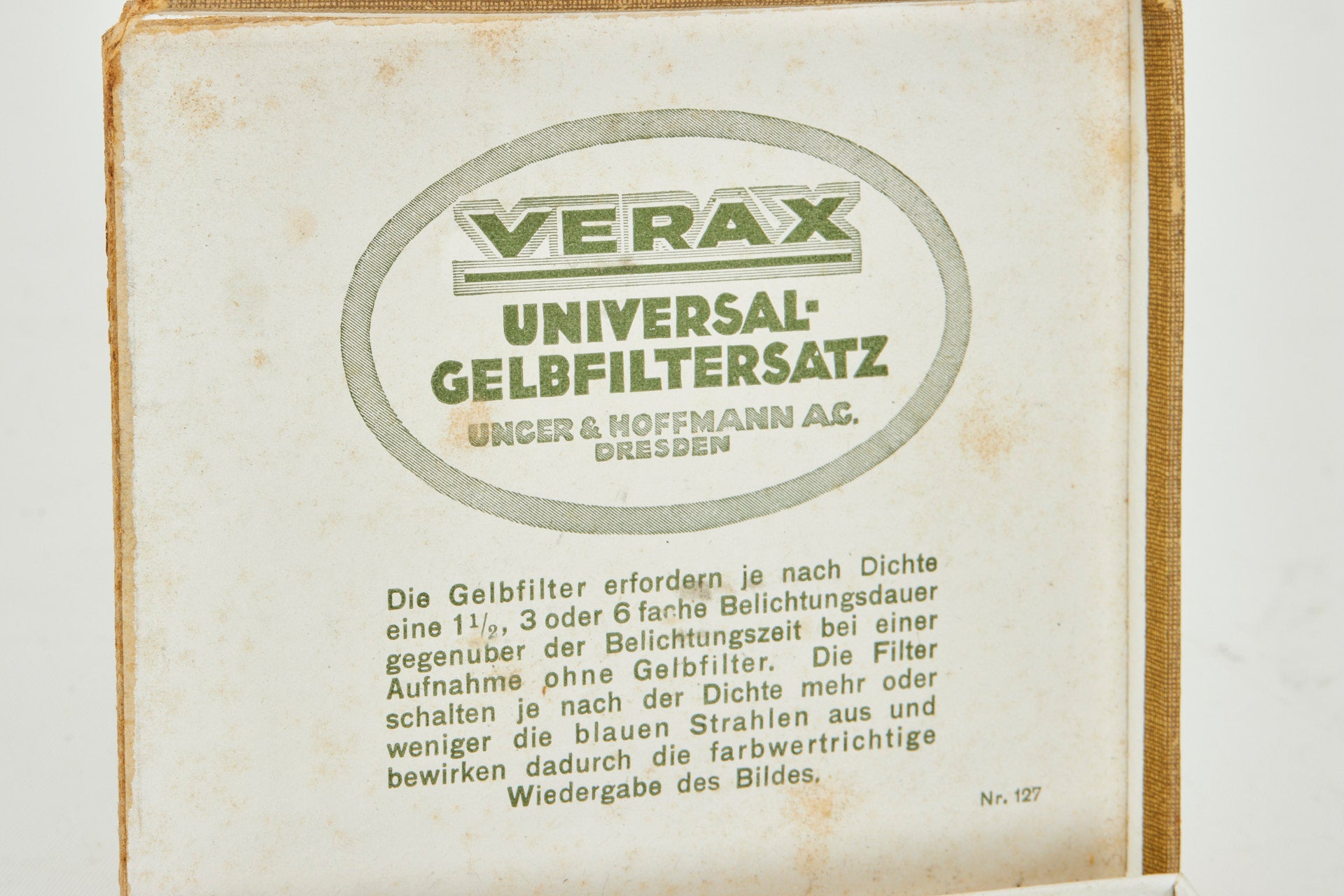 Varex  Universal Gelbfiltersatz FILTER KIT yellow, set gelbfiltersatz  1920-30 CE10367