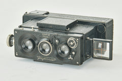 Voigtländer Compur Stereo Stereflektoskop Heliar 4,5/65mm nahezu neuwertig selten CE102