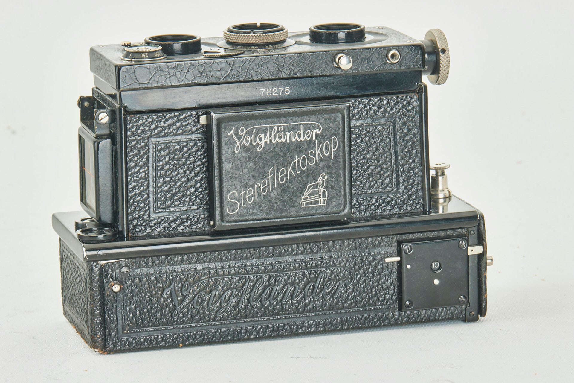 Voigtländer Compur Stereo Stereflektoskop Heliar 4,5/65mm nahezu neuwertig selten CE102