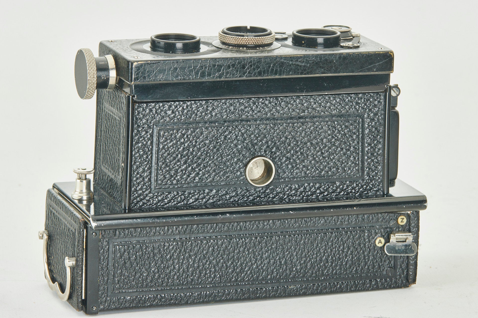 Voigtländer Compur Stereo Stereflektoskop Heliar 4,5/65mm nahezu neuwertig selten CE102