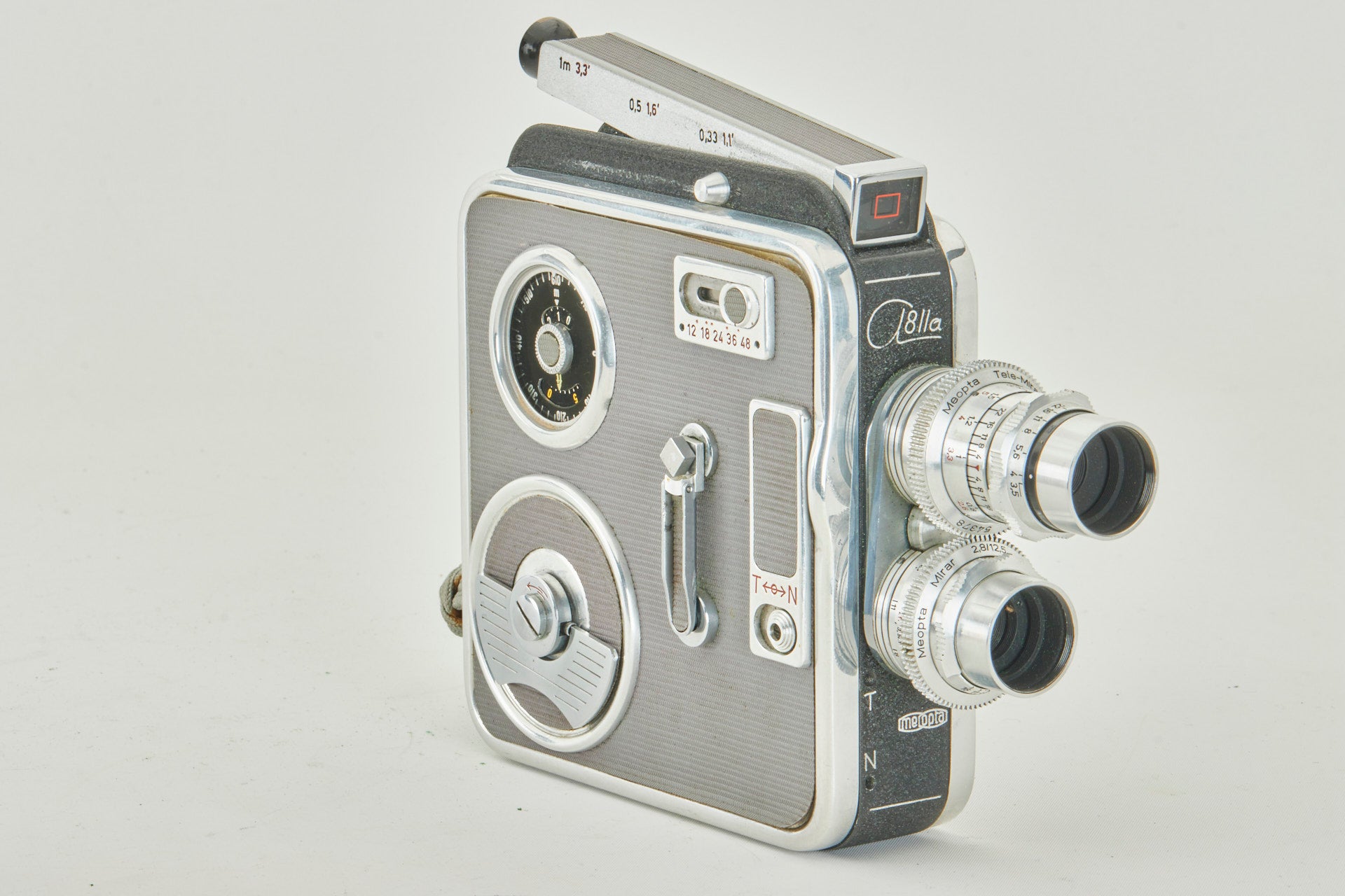 Meopta Meopta Admira 8 IIA 8mm Film Movie Camera w/ Mirar 12.5 & 35mm CE11004