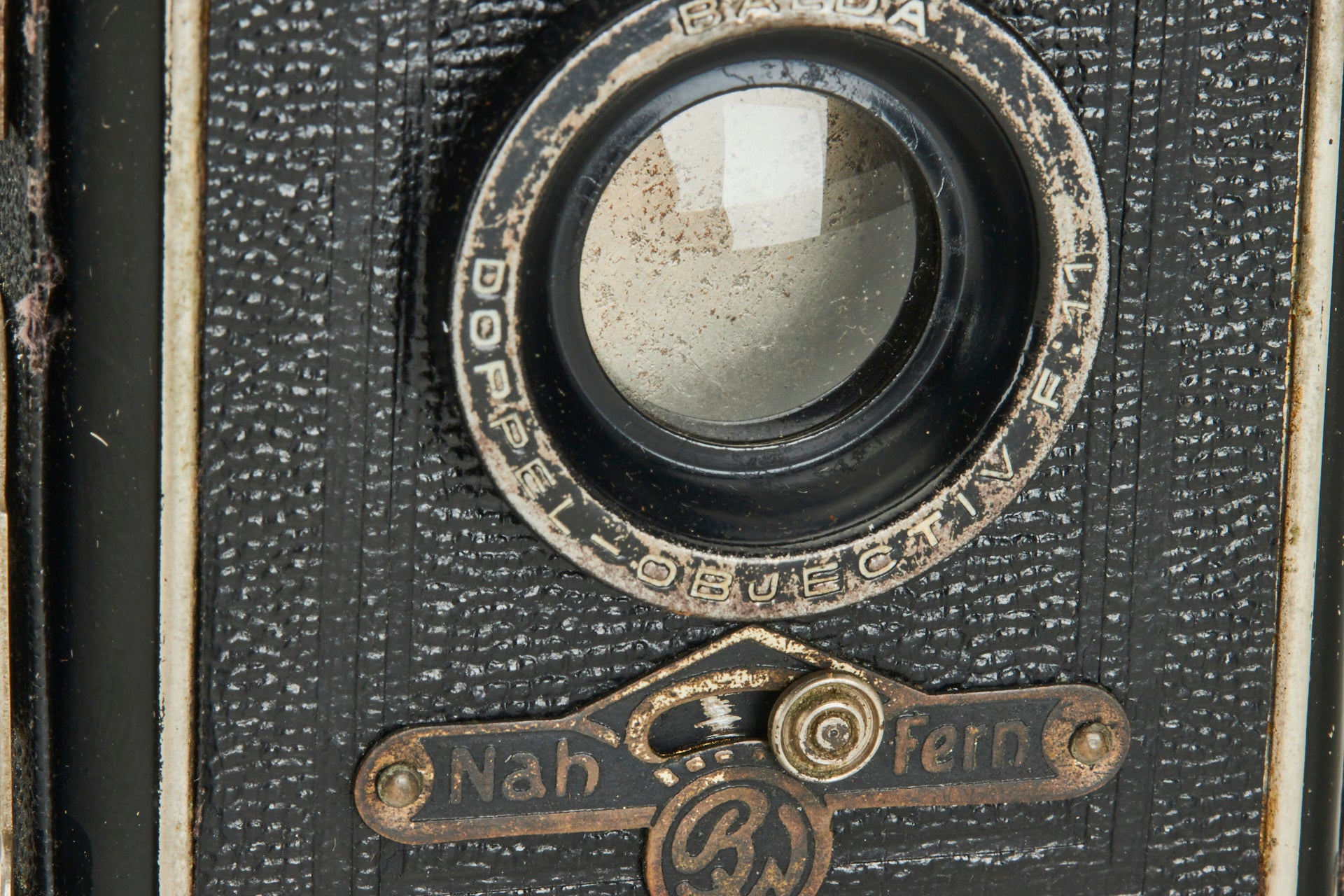 Baldy Micky-Rollbox "Mickyrelle" Zweiformat * box camera 4x6.5 w.case