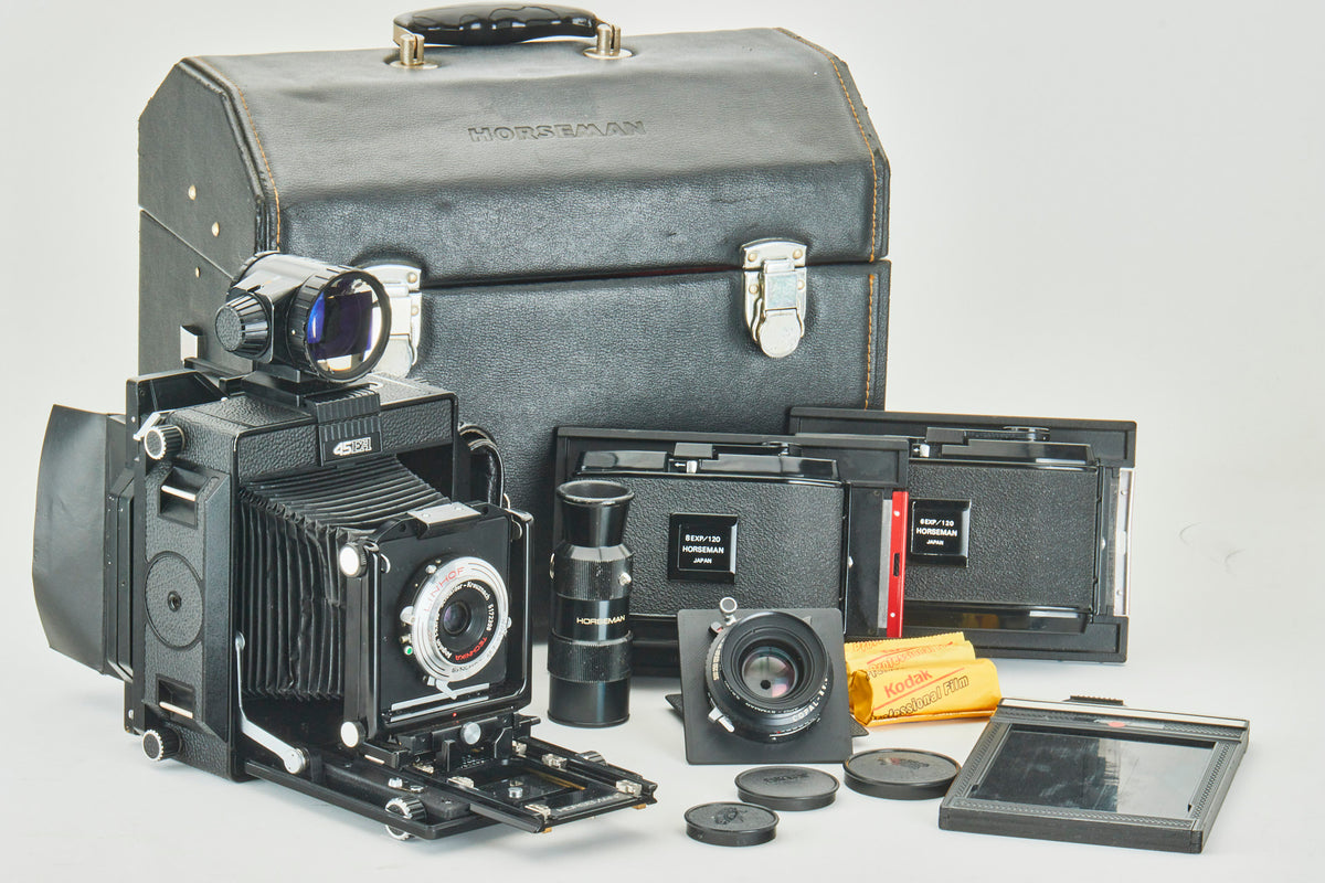 Horseman 45 FA 4x5 Large Format Camera Set , Großformat Kamera  Schneider-Kreuznach CE11504